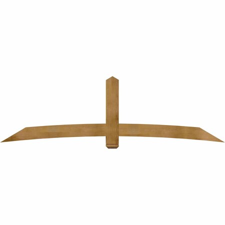 Ekena Millwork Bellingham Timber Gable Bracket, Western Red Cedar, 108"W x 31 1/2"H x 6"D x 6"F, 7/12 Pitch GBW108X31X0606BEL00RWR